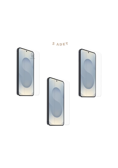 Samsung Galaxy S26 Plus İle Uyumlu Ekran Koruyucu Şeffaf Temperli Kırılmaz Cam Ekran Koruyucu 3 Adet