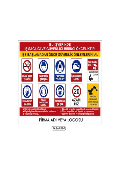 1X1 Mt Galvaniz Inşaat Ve Iş Yeri Panoları
