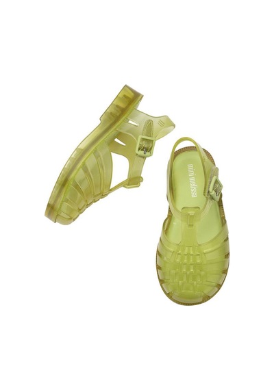 Mini Melissa Bebek Possession Transparan Mint Sandalet-14579 Yeşil