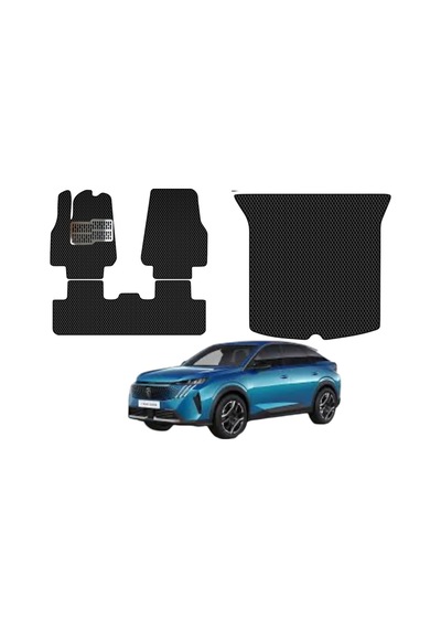 Peugeot 3008 2024+ Hybrid Premium Eva Paspas+premium Bagaj Havuzu+metal Topukluk