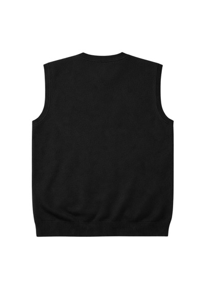 Battalmoda Erkek Büyük Beden Siyah V Yaka Süveter 3xl-4xl-5xl-6xl