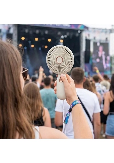 3 Kademeli Çanta Tipi El Fanı Taşınabilir Mini Serinletici Silikon Askılı Fan Zb103 5570