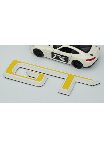 Dk Tuning Mustang Gt Bagaj Sarı Beyaz Logo Arma Ford İle Uyumlu