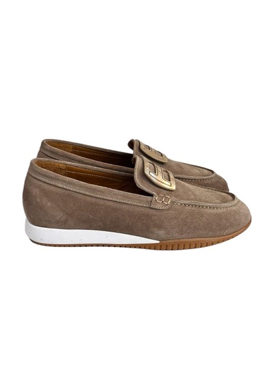 Tufan Shoes Vizon Hakiki Süet Deri Toka Detay Comfort Günlük Ayakkabı Vizon