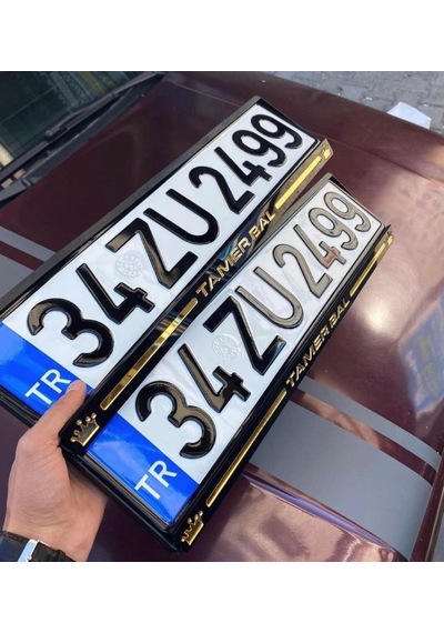 Kral Ultra Lüx Parlak Pleksi Takmatik Plakalık Ön-arka Takım