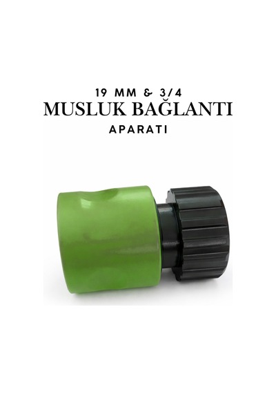 19 Mm 3/4" Dişi Çeşme Musluk Bağlantı Adaptörü - Sök Tak Sistem Hortum Aparatı Çeşme Başlığı