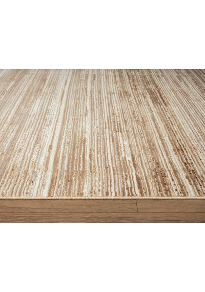 Cosmos Cs002k Kahve Halı Modern Detaylı Pamuk Taban Viskon Tozuaz Salon Yatak Odası Koridor Halısı-674 Kahverengi