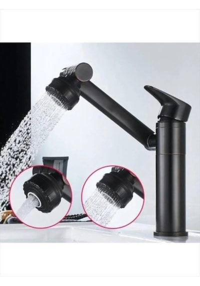 Fleko 360 Lavabo Bataryası Siyah