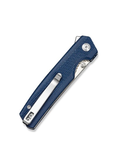 Sencut Stria Milled Blue Canvas Micarta Handle Satin Finished D2 Blade Çakı Mavi