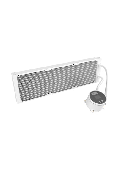 Dragos Frostbite V2 Dijital Isı Göstergeli Argb 360mm Beyaz İşlemci Sıvı Soğutucu
