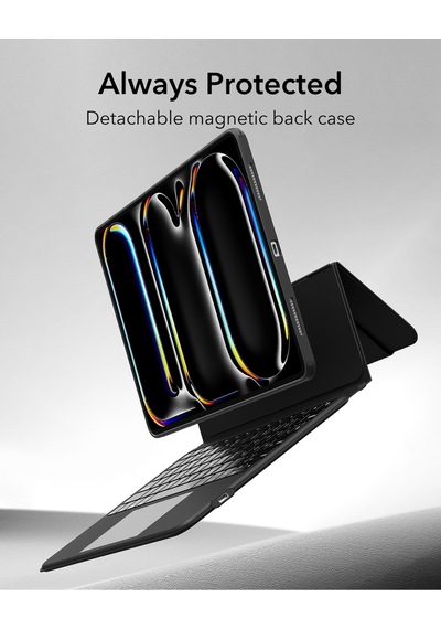 Apple Uyumlu iPad Pro 11" 2024 Ascend Serisi Klavyeli Kılıf Klavyeli Kılıf