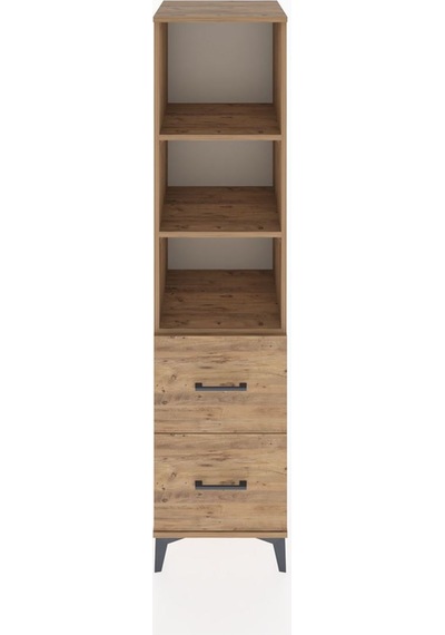 Hyperion Dolap 3 Raflı 2 Çekmeceli 44x44x182 Çam-çam Çam