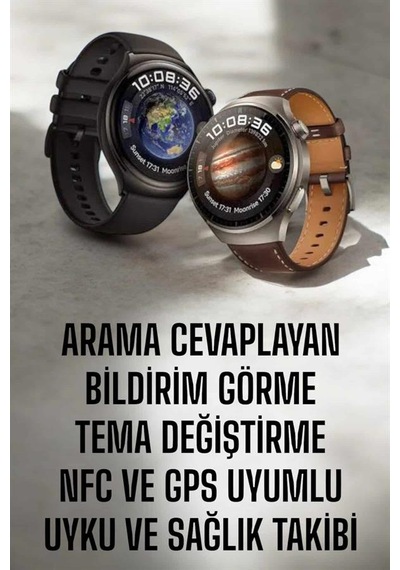 Akıllı Saat Sesli Görüşme, Nfc Uyumlu, Bildirim Görme Ve Uyku Ve Sağlık Takibi