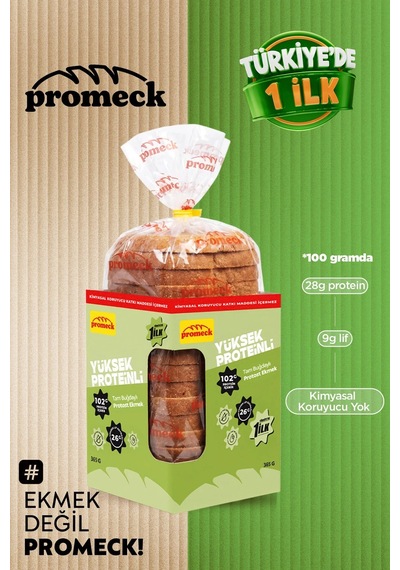Yüksek Proteinli Tam Buğdaylı Protost Ekmek 365 Gr