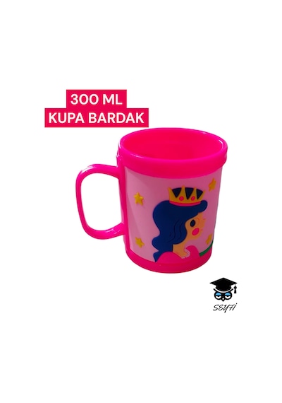 300 Ml Desenli Ve Pop-it Kupa Bardak Çeşitleri Plasik Çocuk Bardakları 1 Adet Fosforlu Canlı Renkler Çok Renkli