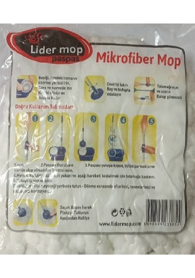 Lider Mop Yedek Mop Döner Başlıklı 2 Li Paket