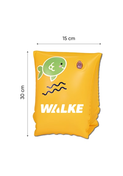 Walke Fish Şişme Deniz Kolluğu 30x15 Cm Çift Hava Bölmeli Yüzme Kolluğu 12102