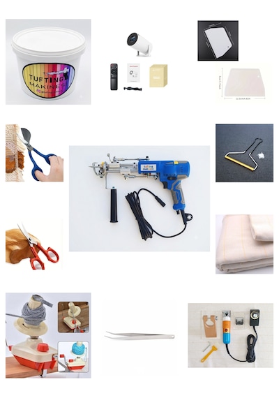 Ak-v Tufting Makinesi Full Set Mavi Ak-v - Turuncu-mavi Tıraş Makinesi Set İçeriği Açıklama Kısmındadır