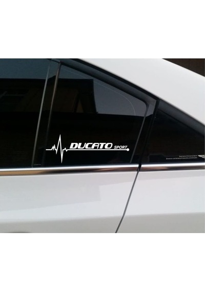 Fiat Ducato Yan Cam Sticker Oto Kapı Çıkartma 20Cmx7Cm