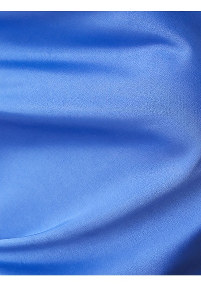 Koton Mini Elbise Saten Drape Yaka İnce Askılı Saks Mavisi 2sal80028ıw Saks Mavi