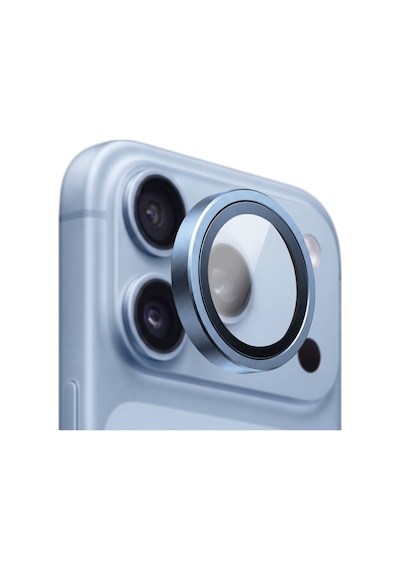 Buff İphone 18 Pro / 18 Pro Max Titan Metal Kamera Lens Koruyucu Blue Mavi