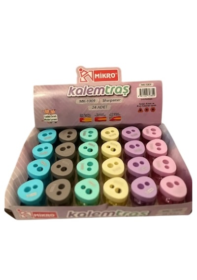 Mikro Kalemtraş Üçgen Mk 1009 Pastel Sarı