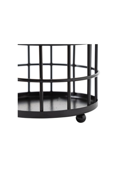 Mudo Home Black Metal Kaşıklık Yuvarlak 696123