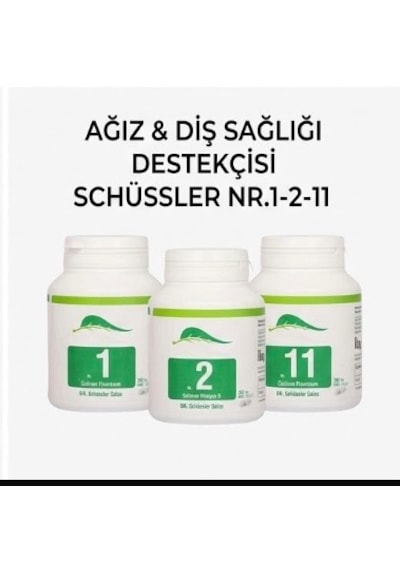 Schüssler Tuzları Nr.1-2-11 Ağız Diş Sağlığı Destekçi Kürü 3 x 400 Tablet