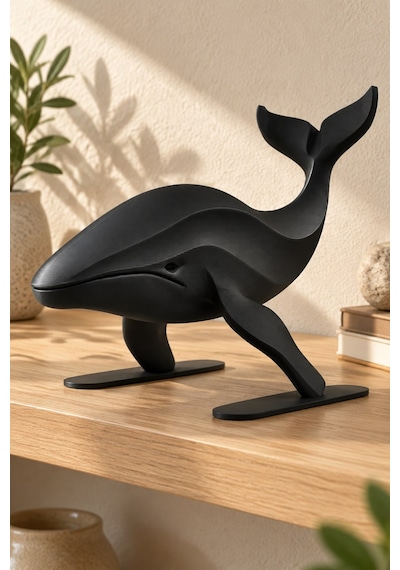 Balina Figürlü Dekoratif Biblo - 22cm Büyük Boy 55489228