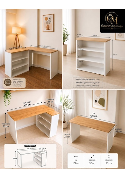 Modüler Köşe Masa Kitaplıklı Köşe Çalışma Masası Ofis Masası Bilgisayar Masası Çok Renkli Modüler Köşe Masa Kitaplıklı Köşe Çalışma Masası Ofis Masası Bilgisayar Masası Çok Renkli