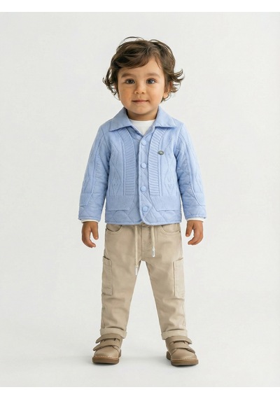 Xo Kids Erkek Çocuk 3lü Alt Üst Takım 1-3 Yaş 11201 Mavi