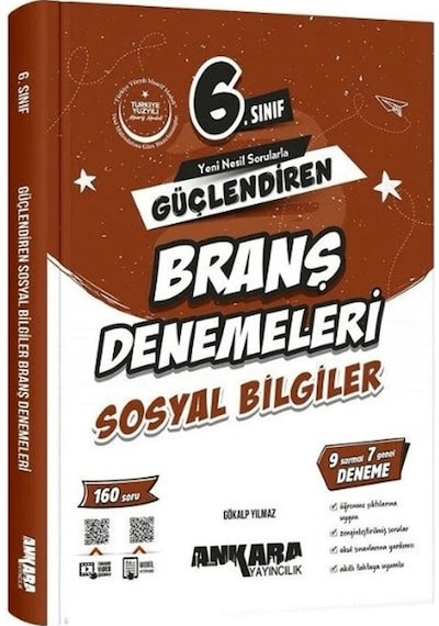 Ankara Yayıncılık 6. Sınıf Sosyal Bilgiler Güçlendiren Branş Denemeleri