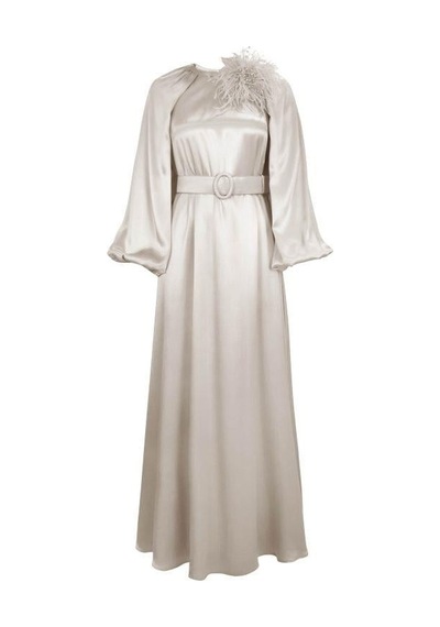 Senna Rosana Dress Bej BEJ