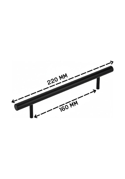10 Adet Keijo Siyah 160mm Paslanmaz Kulp Mobilya, Dolap Kulbu, Kulp Modeli Mat Siyah
