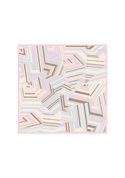 Arancia Pembe 90x90 İpek Twill Eşarp Pembe Pembe