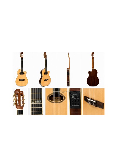 Torres Cg40 Elektro Klasik Gitar 4/4 Profesyonel Fishman Preamp Masif Ladin - 7694014380193