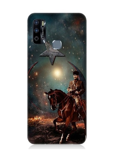 Infinix Hot 9 Uyumlu Mustafa Kemal Atatürk Ve Mücadele Yılları Desenli Silikon Kılıf