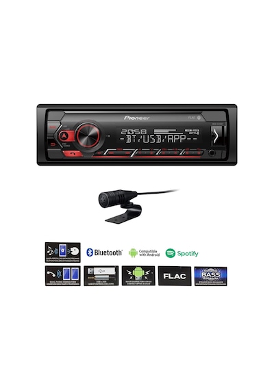 Oto Teyp 4x50w Bt/usb/fm/aux Pıoneer Mvh-s320bt