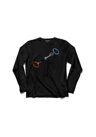 Portal 2 Is The Cake Stıll A Lie Gaming Bytes Uzun Kollu Tişört (512968774)
