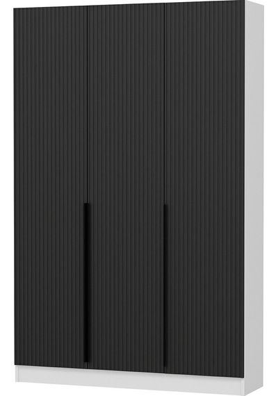 Minar Kale 210 Cm 3 Kapaklı 1b Raf Portmanto Byz Mbr Çizgili Ant