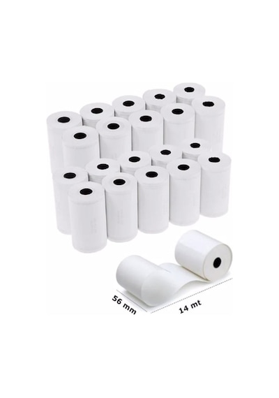 56mm X 16m 5 Paket Pos Rulosu 50 Adet