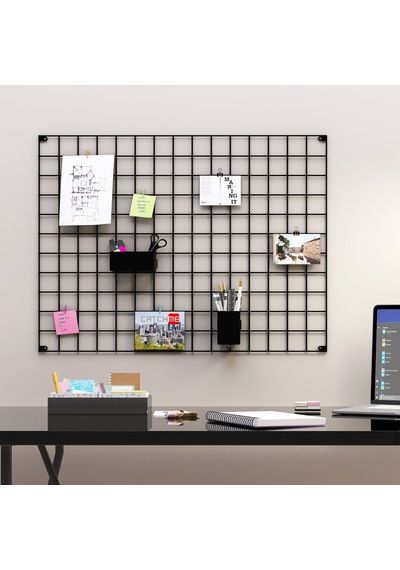 Tel Pano 60x80 Siyah 4 Adet Mini Mandal ,2 Adet Çelik Kıskaç Hediyemizdir