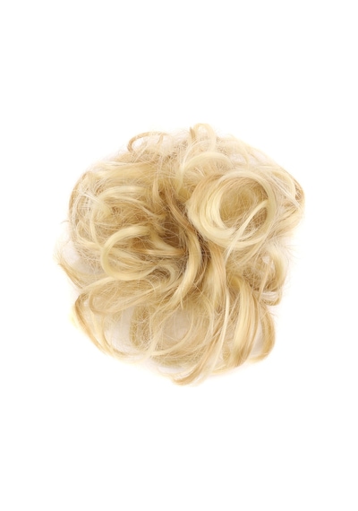 Saçlı Lastikli Topuz Toka / Platin Balköpüğü Röfle - Elm-01-897401 Çok Renkli