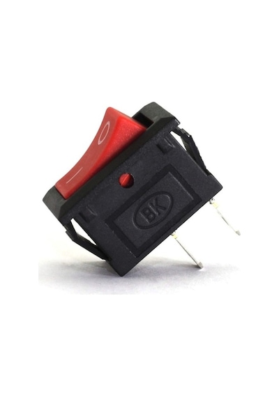Aç Kapa Tek Konumlu Kırmızı Mini Anahtar On Of Switch Pano Tipi Güç Anahtarı 5'li Paket