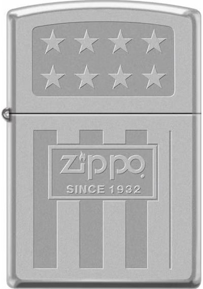 Zippo 1932 Stars Dizayn Çakmak Gri