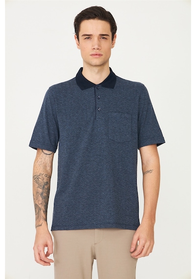 Lacivert Polo Yaka T-shirt Laci