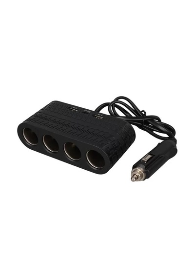 Hubrendy Sh Olesson 1654 12-24v Çift Usb - Type-c 120w 80cm Kablolu 4'lü Araç Çakmak Çoklayıcı