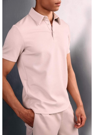 Defacto Standart Fıt Polo Yaka Sporcu Modal Kısa Kollu Polo Tişört F9834ax26spbg816 Bej-bg816