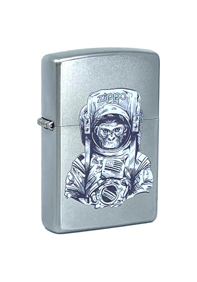 Zippo Astronaut Monkey Dizayn Çakmak Gri