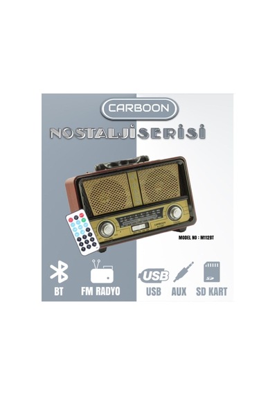 Meier M-112bt Nostaljik Ahşap Retro Radyo Bluetooth Fm Sd Aux U